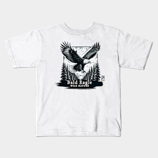 Bald Eagle - WILD NATURE - BALD EAGLE -14 Kids T-Shirt